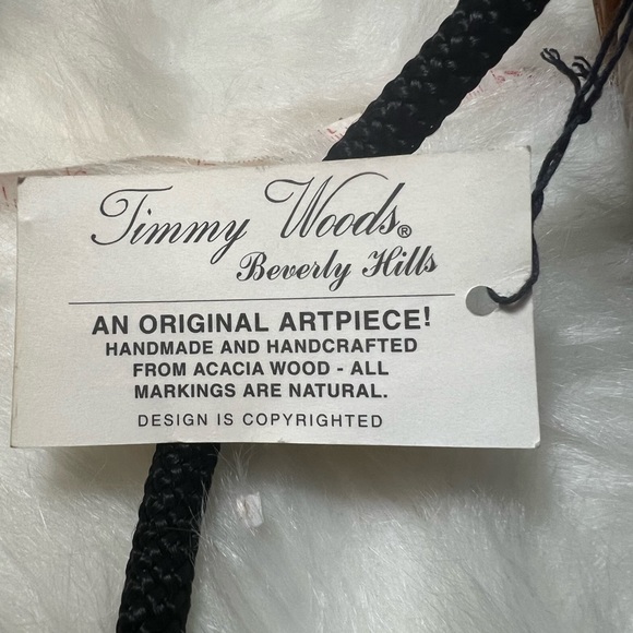 Timmy Woods of Beverly Hills Acacia Wood Handbag Purse 👜 🧡 - Picture 12 of 17